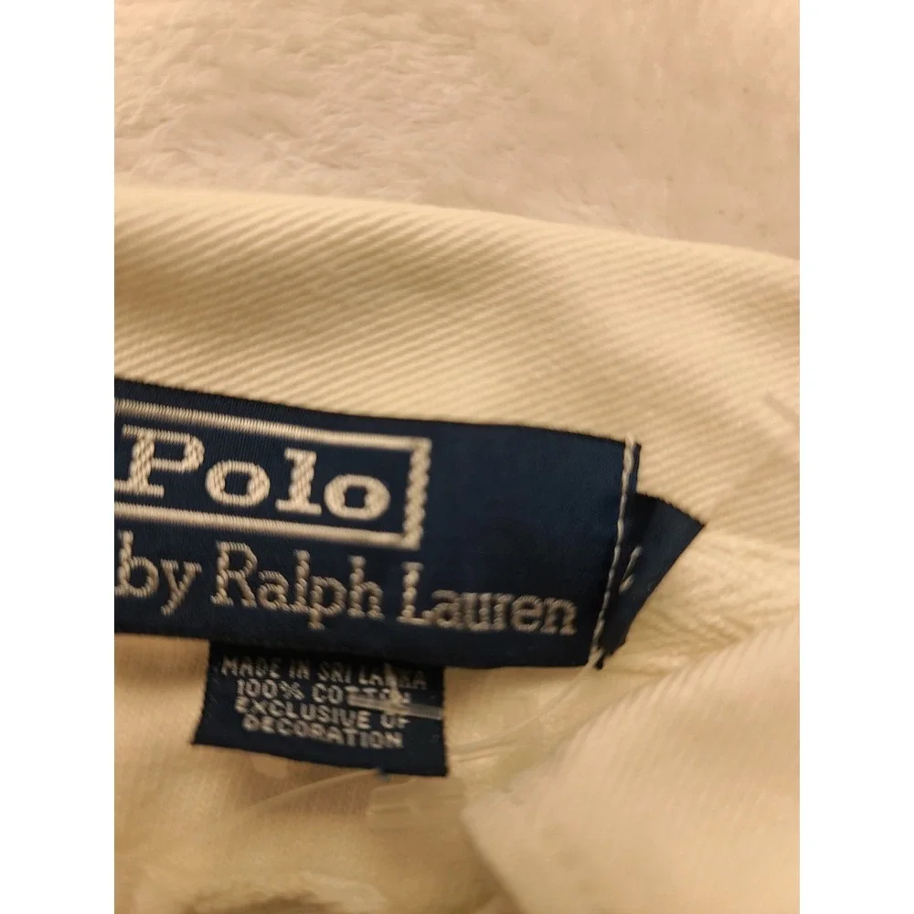 Polo Ralph Lauren‎ Men's RLPC Crest Rugby Shirt White Long Sleeve XL Cotton